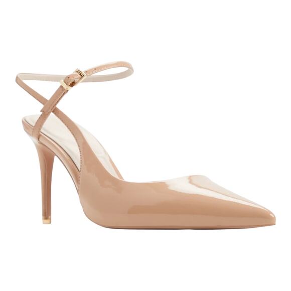 Aldo Women's Kymmberly Strappy Pointed Toe Stiletto Heel Pumps Cream Size 8 M - Picture 1 of 4